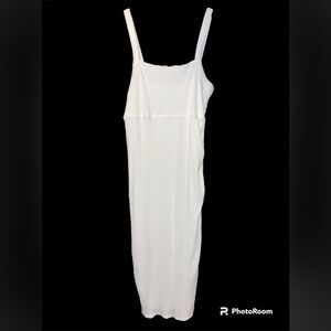 Good American white ribbed bodycon dress 4